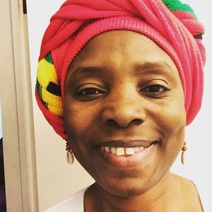 Rasta multi knit scarf